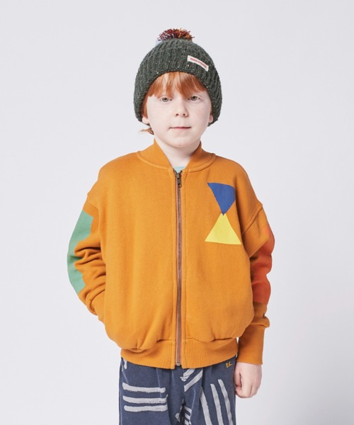 Geometric zipped sweatshirt