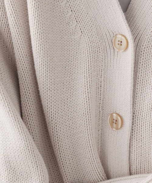 LOWRYS FARM(ローリーズファーム)の「3GミドルボタンVネックカーディガンLS 215740(カーディガン/ボレロ・レディース・ブラック/グレー/イエロー/アイボリー/ピンク/ライトグリーン/ブルー/レッド/ブラウン/ブルー系その他/グリーン/オレンジ/ホワイト系その他・FREE)」の20枚目の写真