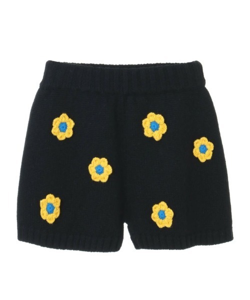 Candy Stripper（キャンディストリッパー）の「FLOWER CROCHET KNIT パンツ（その他パンツ・レディース・アイボリー/パープル/ブラック・2）」の8枚目の写真