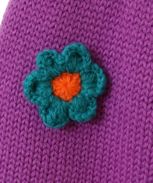 Candy Stripper（キャンディストリッパー）の「FLOWER CROCHET KNIT パンツ（その他パンツ・レディース・アイボリー/パープル/ブラック・2）」の17枚目の写真