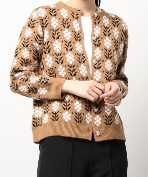 ABITOKYO（アビトーキョー）の「花柄クルーネックカーディガン（カーディガン/ボレロ・レディース・ブラック/ベージュ/アイボリー・FREE）」の17枚目の写真