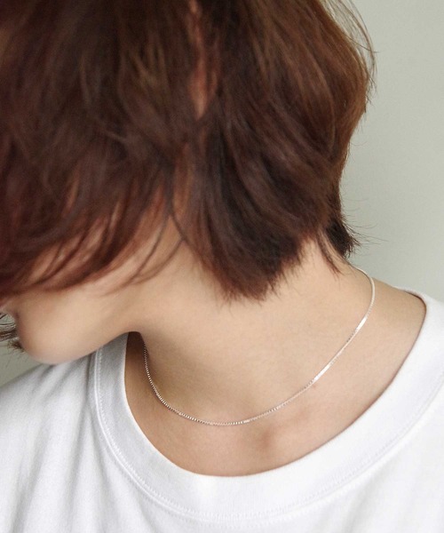 Taaii(ターイ)の「Taaii : SILVER925 VENETIAN CHAIN SHORT NECKLACE / シルバー925 ベネチアンチェーンショートネックレス(ネックレス・レディース・シルバー/ゴールド・ONE SIZE)」の3枚目の写真