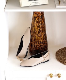 2wayパールチェーンフラットパンプス(211-40208)JELLY BEANS(ジェリービーンズ)