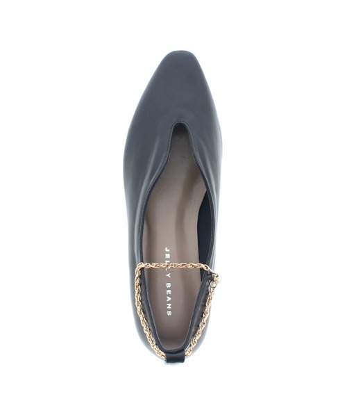 JELLY BEANS(ジェリービーンズ)の「2wayパールチェーンフラットパンプス(211-40208)JELLY BEANS(ジェリービーンズ)(パンプス・レディース・ブラック/ピンク/アイボリー・23/24/22.5/24.5/23.5)」の16枚目の写真