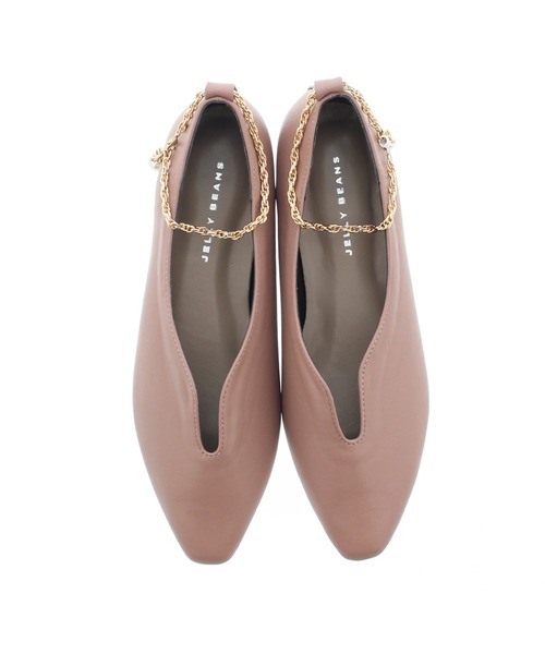 JELLY BEANS(ジェリービーンズ)の「2wayパールチェーンフラットパンプス(211-40208)JELLY BEANS(ジェリービーンズ)(パンプス・レディース・ブラック/ピンク/アイボリー・23/24/22.5/24.5/23.5)」の12枚目の写真