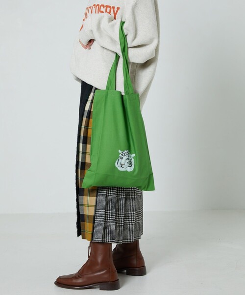 FREAK'S STORE（フリークスストア）の「SANSE SANSE/サンセサンセ 別注タイガートートバッグ（トートバッグ・レディース・グリーン/ピンク/イエロー・ONE SIZE）」の7枚目の写真