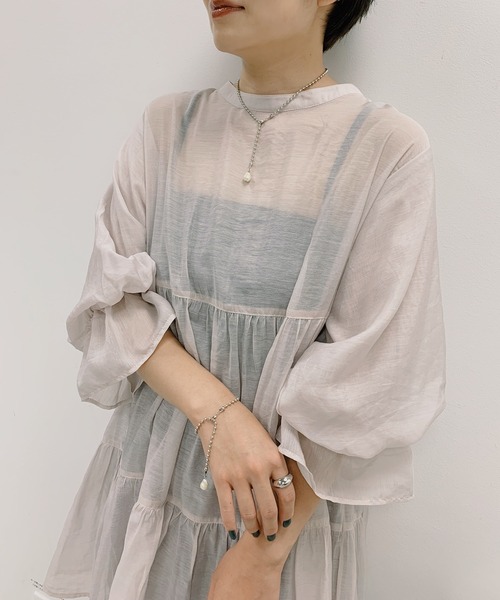 natural couture(ナチュラルクチュール)の「【ZOZO限定】ボールチェーンパール4点セット(ネックレス・レディース・シルバー/ゴールド・FREE)」の7枚目の写真