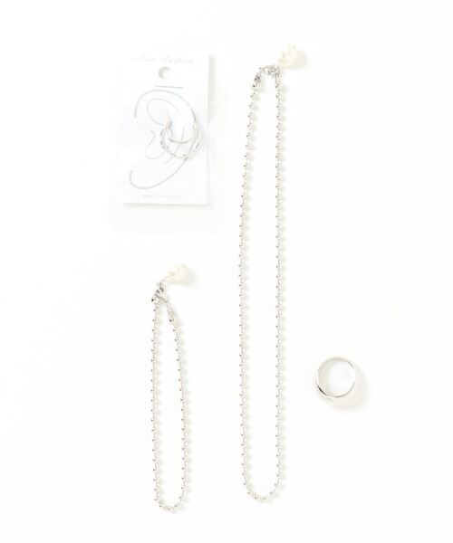 natural couture(ナチュラルクチュール)の「【ZOZO限定】ボールチェーンパール4点セット(ネックレス・レディース・シルバー/ゴールド・FREE)」の12枚目の写真