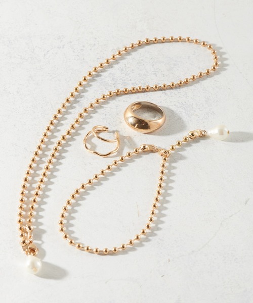 natural couture(ナチュラルクチュール)の「【ZOZO限定】ボールチェーンパール4点セット(ネックレス・レディース・シルバー/ゴールド・FREE)」の19枚目の写真