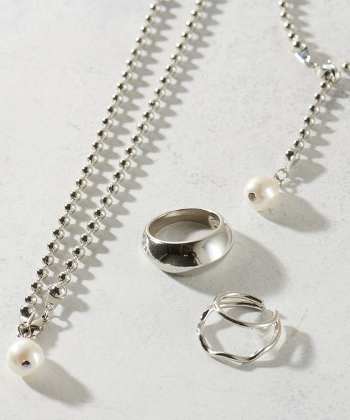 natural couture(ナチュラルクチュール)の「【ZOZO限定】ボールチェーンパール4点セット(ネックレス・レディース・シルバー/ゴールド・FREE)」の16枚目の写真