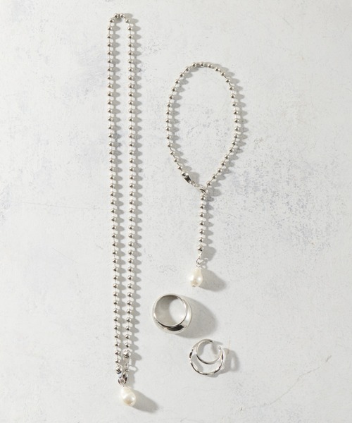 natural couture(ナチュラルクチュール)の「【ZOZO限定】ボールチェーンパール4点セット(ネックレス・レディース・シルバー/ゴールド・FREE)」の15枚目の写真