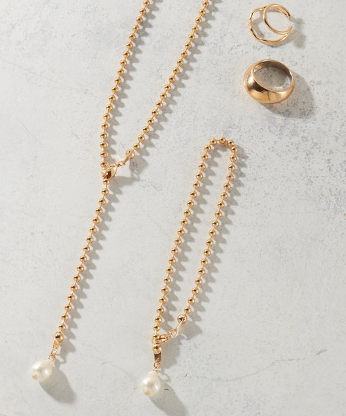natural couture(ナチュラルクチュール)の「【ZOZO限定】ボールチェーンパール4点セット(ネックレス・レディース・シルバー/ゴールド・FREE)」の20枚目の写真
