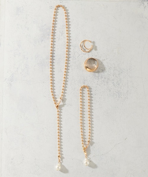 natural couture(ナチュラルクチュール)の「【ZOZO限定】ボールチェーンパール4点セット(ネックレス・レディース・シルバー/ゴールド・FREE)」の18枚目の写真