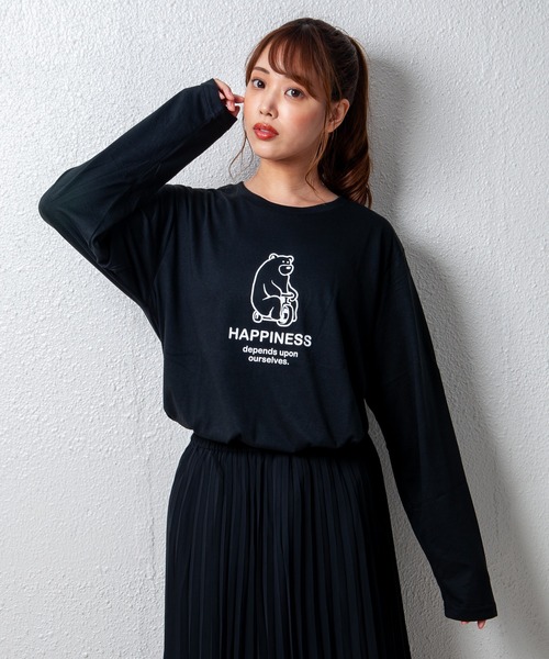 GGD（ジージーディー）の「デザインプリントロングスリーブTシャツ　メッセージ　ボックスﾛｺﾞ　キャンプ　スケボー　自転車　ハンバーガー　コーヒー　くすみ　スモーキーカラー（Tシャツ/カットソー・レディース・グリーン系その他4/グレー系その他2/ブラック系2/レッド/ブラック/ブラック系/ブラック系その他3/ブラック系その他6/ブラック系その他/ピンク系その他/ブラウン系その他3/ホワイト系その他5/ピンク/ブルー系その他3/ホワイト/ブラック系3/グリーン/ブラウン/グリーン系その他5/ブラウン系その他/グレー系その他3/グリーン系その他3/ホワイト系その他4/グレー/ホワイト系その他3/ブラウン系その他2/ブラック系その他2/ブラック系その他5/ブルー系その他/ホワイト系その他/ブルー系その他2/レッド系その他2/ネイビー系1/ホワイト系その他6/グリーン系その他2/ピンク系その他2/レッド系その他/ブラック系その他4/ブラック系その他7/グレー系その他4/ネイビー/ブラック系1/ブルー/グリーン系その他/グレー系その他/ピンク系その他3/ネイビー系/ホワイト系その他2/ブルー系その他4/ブラック系5/ホワイト系その他7/グレー系その他5/ブラック系4/グリーン系その他6/ブルー系その他5/ブラック系6/イエロー/ピンク系その他4/グリーン系その他7/オレンジ・L/LL/M）」の22枚目の写真