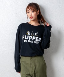 デザインプリントロングスリーブTシャツ メッセージ ボックスロゴ キャンプ スケボー 自転車 ハンバーガー コーヒー くすみ スモーキーカラー