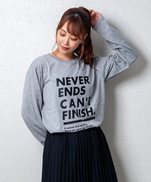 デザインプリントロングスリーブTシャツ メッセージ ボックスロゴ キャンプ スケボー 自転車 ハンバーガー コーヒー くすみ スモーキーカラー