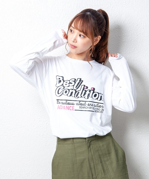 GGD（ジージーディー）の「デザインプリントロングスリーブTシャツ　メッセージ　ボックスﾛｺﾞ　キャンプ　スケボー　自転車　ハンバーガー　コーヒー　くすみ　スモーキーカラー（Tシャツ/カットソー・レディース・グリーン系その他4/グレー系その他2/ブラック系2/レッド/ブラック/ブラック系/ブラック系その他3/ブラック系その他6/ブラック系その他/ピンク系その他/ブラウン系その他3/ホワイト系その他5/ピンク/ブルー系その他3/ホワイト/ブラック系3/グリーン/ブラウン/グリーン系その他5/ブラウン系その他/グレー系その他3/グリーン系その他3/ホワイト系その他4/グレー/ホワイト系その他3/ブラウン系その他2/ブラック系その他2/ブラック系その他5/ブルー系その他/ホワイト系その他/ブルー系その他2/レッド系その他2/ネイビー系1/ホワイト系その他6/グリーン系その他2/ピンク系その他2/レッド系その他/ブラック系その他4/ブラック系その他7/グレー系その他4/ネイビー/ブラック系1/ブルー/グリーン系その他/グレー系その他/ピンク系その他3/ネイビー系/ホワイト系その他2/ブルー系その他4/ブラック系5/ホワイト系その他7/グレー系その他5/ブラック系4/グリーン系その他6/ブルー系その他5/ブラック系6/イエロー/ピンク系その他4/グリーン系その他7/オレンジ・L/LL/M）」の8枚目の写真