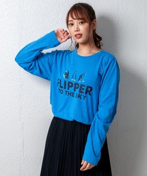 デザインプリントロングスリーブTシャツ メッセージ ボックスロゴ キャンプ スケボー 自転車 ハンバーガー コーヒー くすみ スモーキーカラー