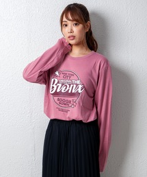 デザインプリントロングスリーブTシャツ メッセージ ボックスロゴ キャンプ スケボー 自転車 ハンバーガー コーヒー くすみ スモーキーカラー
