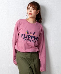 デザインプリントロングスリーブTシャツ メッセージ ボックスロゴ キャンプ スケボー 自転車 ハンバーガー コーヒー くすみ スモーキーカラー