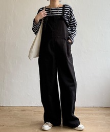 LBC | 起毛ツイルフレンチワイドサロペ(サロペット/オーバーオール)