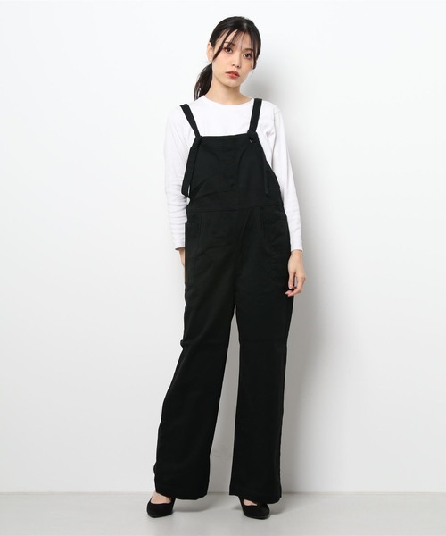 LBC（エルビーシー）の「【ZOZO限定】起毛ツイルフレンチワイドサロペ（サロペット/オーバーオール・レディース・オフホワイト/ブラック・M）」の19枚目の写真