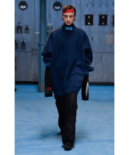 RAF SIMONS(ラフシモンズ)の「Workwear pants with kneepatches(スラックス・メンズ・ブラック・44/46)」の1枚目の写真