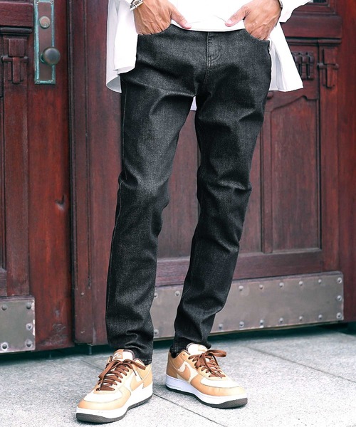 roshell(ロシェル)の「ハイパーストレッチ テーパードパンツ デニム ジーンズ(デニムパンツ・メンズ・インディゴブルー/ブルー/ブルー系その他/ブラック/グレー/ブラック系その他・SMALL/MEDIUM/LARGE/X-LARGE)」の3枚目の写真