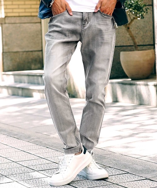 roshell(ロシェル)の「ハイパーストレッチ テーパードパンツ デニム ジーンズ(デニムパンツ・メンズ・インディゴブルー/ブルー/ブルー系その他/ブラック/グレー/ブラック系その他・SMALL/MEDIUM/LARGE/X-LARGE)」の4枚目の写真