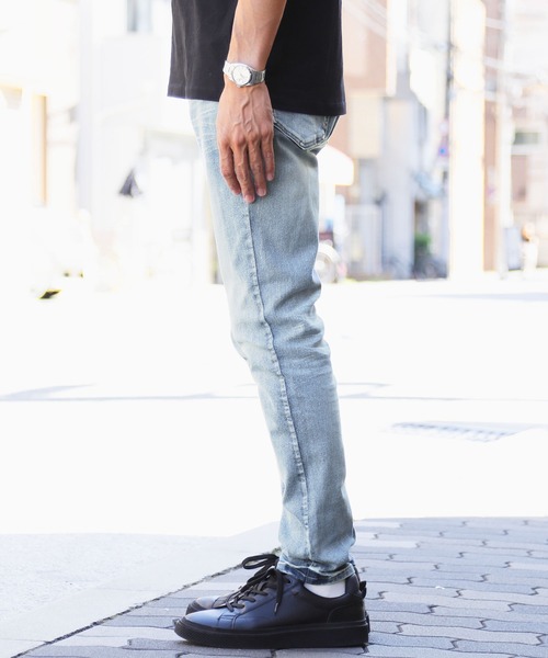 roshell(ロシェル)の「ハイパーストレッチ テーパードパンツ デニム ジーンズ(デニムパンツ・メンズ・インディゴブルー/ブルー/ブルー系その他/ブラック/グレー/ブラック系その他・SMALL/MEDIUM/LARGE/X-LARGE)」の7枚目の写真