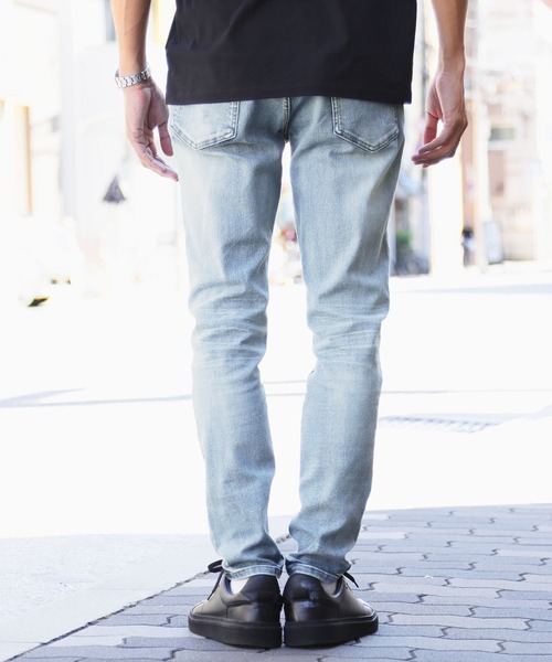 roshell(ロシェル)の「ハイパーストレッチ テーパードパンツ デニム ジーンズ(デニムパンツ・メンズ・インディゴブルー/ブルー/ブルー系その他/ブラック/グレー/ブラック系その他・SMALL/MEDIUM/LARGE/X-LARGE)」の10枚目の写真