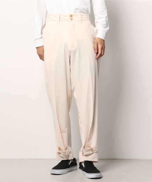 CLAMP（クランプ）の「CLAMP/クランプ/M-47 cargo pants/カーゴパンツ（カーゴパンツ・メンズ・ブラック/ベージュ・1/2）」の2枚目の写真