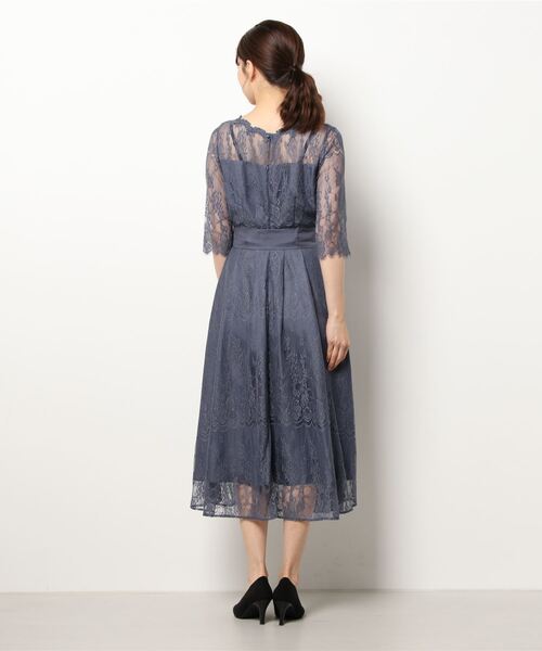 Rewde（ルゥデ）の「総レースロングドレス（1R04-07061）（ドレス・レディース・ダークグリーン/ブラック/スモークピンク/ダークブルー・M）」の17枚目の写真