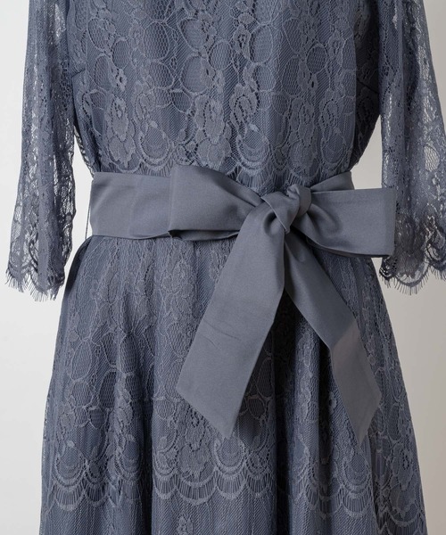 Rewde（ルゥデ）の「総レースロングドレス（1R04-07061）（ドレス・レディース・ダークグリーン/ブラック/スモークピンク/ダークブルー・M）」の9枚目の写真