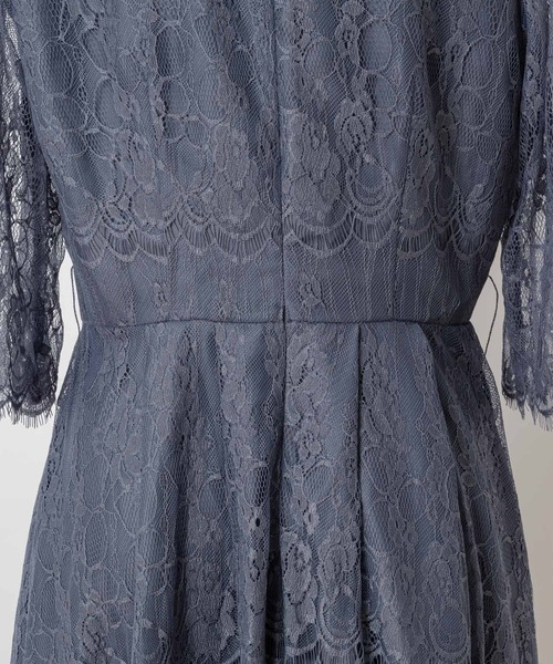 Rewde（ルゥデ）の「総レースロングドレス（1R04-07061）（ドレス・レディース・ダークグリーン/ブラック/スモークピンク/ダークブルー・M）」の12枚目の写真