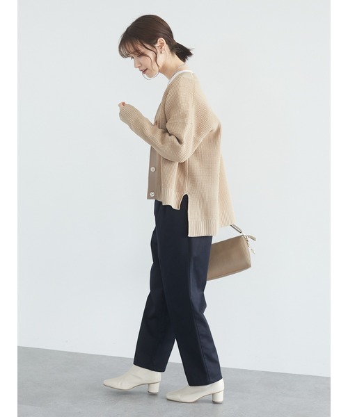 Green Parks(グリーンパークス)の「2タックトラウザーパンツ*(その他パンツ・レディース・カーキ/ベージュ/ネイビー・S/M/L)」の10枚目の写真