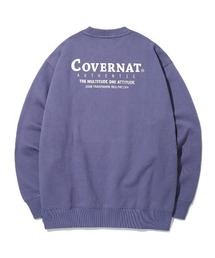 【COVERNAT】LAYOUT LOGO CREWNECK / カバーナット レイアウト ロゴ スウェットシャツ