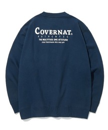 【COVERNAT】LAYOUT LOGO CREWNECK / カバーナット レイアウト ロゴ スウェットシャツ