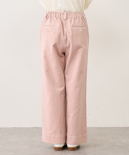 PUAL CE CIN（ピュアルセシン）の「ストレッチコールテンタックパンツ（その他パンツ・レディース・ブラック/ベージュ/ピンク/イエロー/ブルー/アイボリー・FREE）」の15枚目の写真