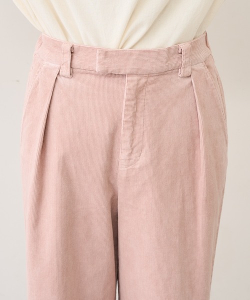 PUAL CE CIN（ピュアルセシン）の「ストレッチコールテンタックパンツ（その他パンツ・レディース・ブラック/ベージュ/ピンク/イエロー/ブルー/アイボリー・FREE）」の10枚目の写真