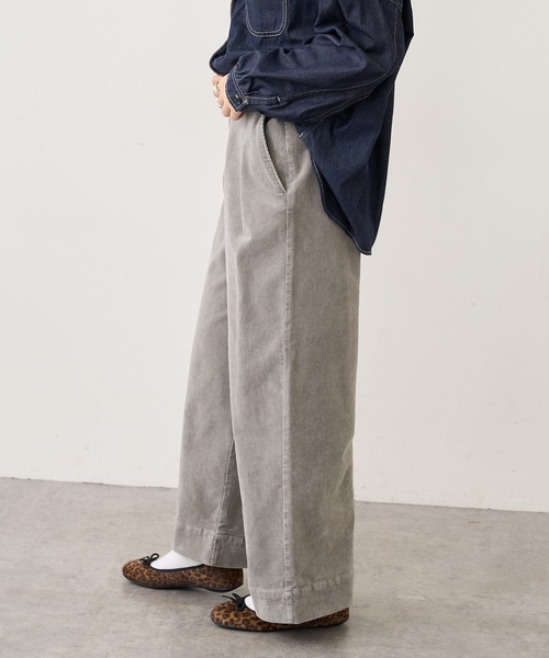 PUAL CE CIN（ピュアルセシン）の「ストレッチコールテンタックパンツ（その他パンツ・レディース・ブラック/ベージュ/ピンク/イエロー/ブルー/アイボリー・FREE）」の17枚目の写真