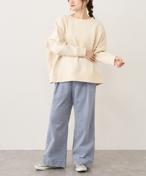 PUAL CE CIN（ピュアルセシン）の「ストレッチコールテンタックパンツ（その他パンツ・レディース・ブラック/ベージュ/ピンク/イエロー/ブルー/アイボリー・FREE）」の22枚目の写真