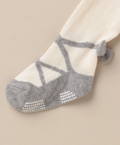 sense of wonder（センスオブワンダー）の「バレータイツ 【日本製】（タイツ/ストッキング・キッズ・ブラウン/グレー・80-90cm/70-80cm/100-110cm/90-100cm/110-120cm）」の5枚目の写真