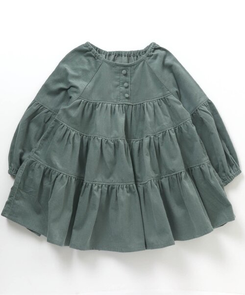 BREEZE(ブリーズ)の「コーデュロイティアードチュニック(チュニック・キッズ・ピンク/ミント/ベージュ・120/80/130/100/110/140/90)」の2枚目の写真