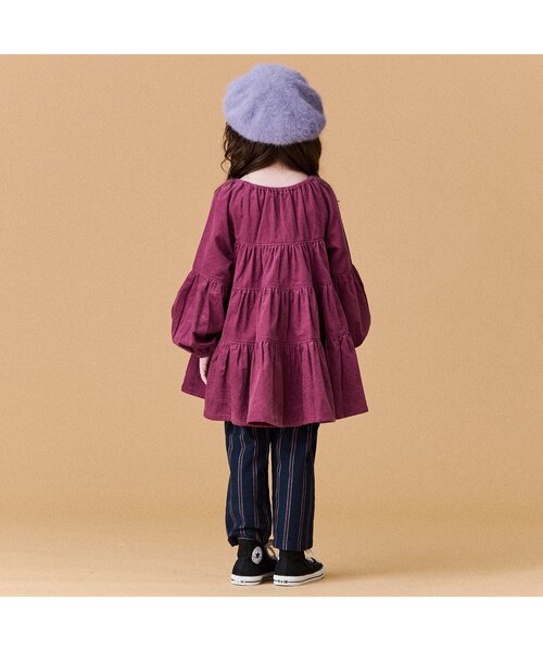 BREEZE(ブリーズ)の「コーデュロイティアードチュニック(チュニック・キッズ・ピンク/ミント/ベージュ・120/80/130/100/110/140/90)」の6枚目の写真