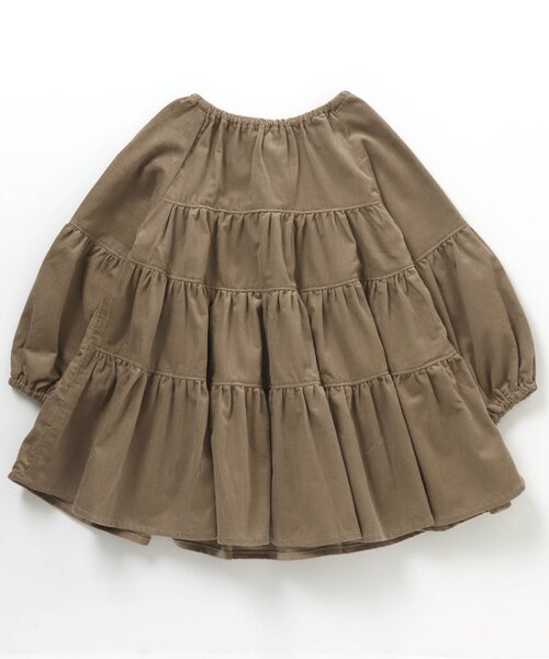 BREEZE(ブリーズ)の「コーデュロイティアードチュニック(チュニック・キッズ・ピンク/ミント/ベージュ・120/80/130/100/110/140/90)」の9枚目の写真