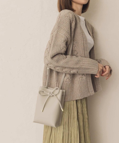 RODE SKO（ロデスコ）の「リボンショルダーバッグ（ショルダーバッグ・レディース・アイボリー/ベージュ・ONE）」の20枚目の写真