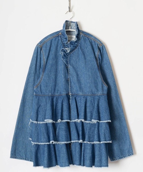 ホリデイ holiday 21102522 21SS デニム ラッフル シャツ HOLIDAY（ホリデイ）の「DENIM RUFFLE RUFFLE SHIRT デニムラッフル