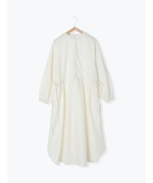 Samansa Mos2 blue | サイドリボンシャツワンピース(シャツワンピース)