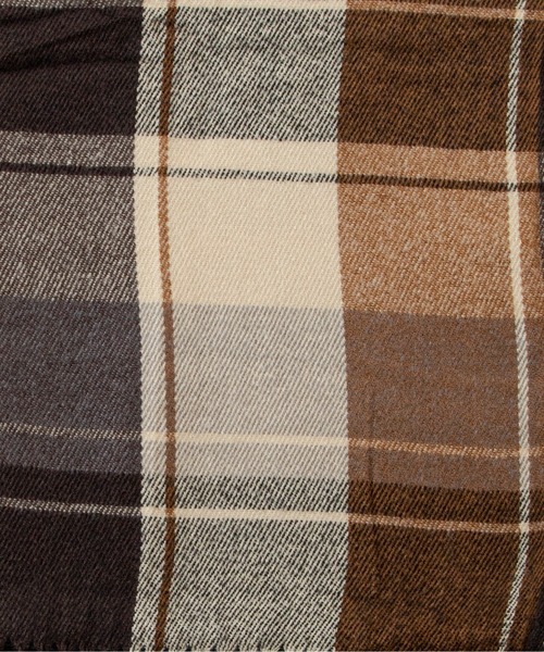 ANGIE（アンジー）の「チェック柄マフラー（マフラー・レディース・ブラウン/レッド/ブルー/グリーン・FREE）」の10枚目の写真